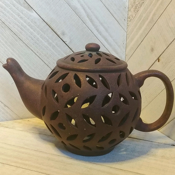 Teapot Light Candle Holder Decor Ceramic Light And Atmosphere - Picture 1 of 5
